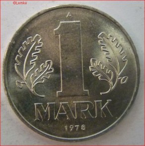 DDR 1 mark 1978A voor